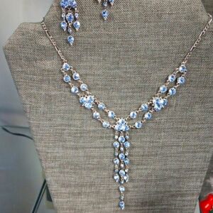 Baby blue crystal set